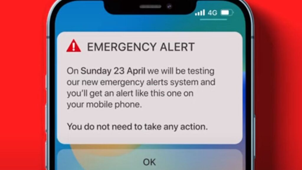Este es el tipo de alerta que vas a reciir en tu telefono el proximo 23 de abril.
