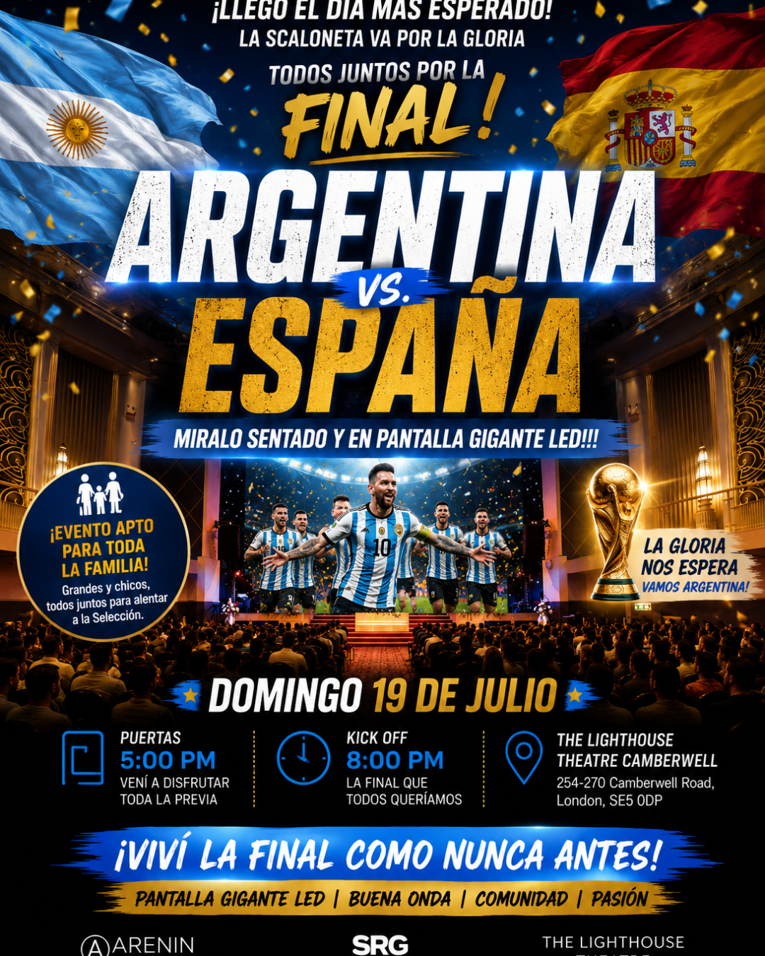 Final Mundial 2026 - Argentina V España en Londres